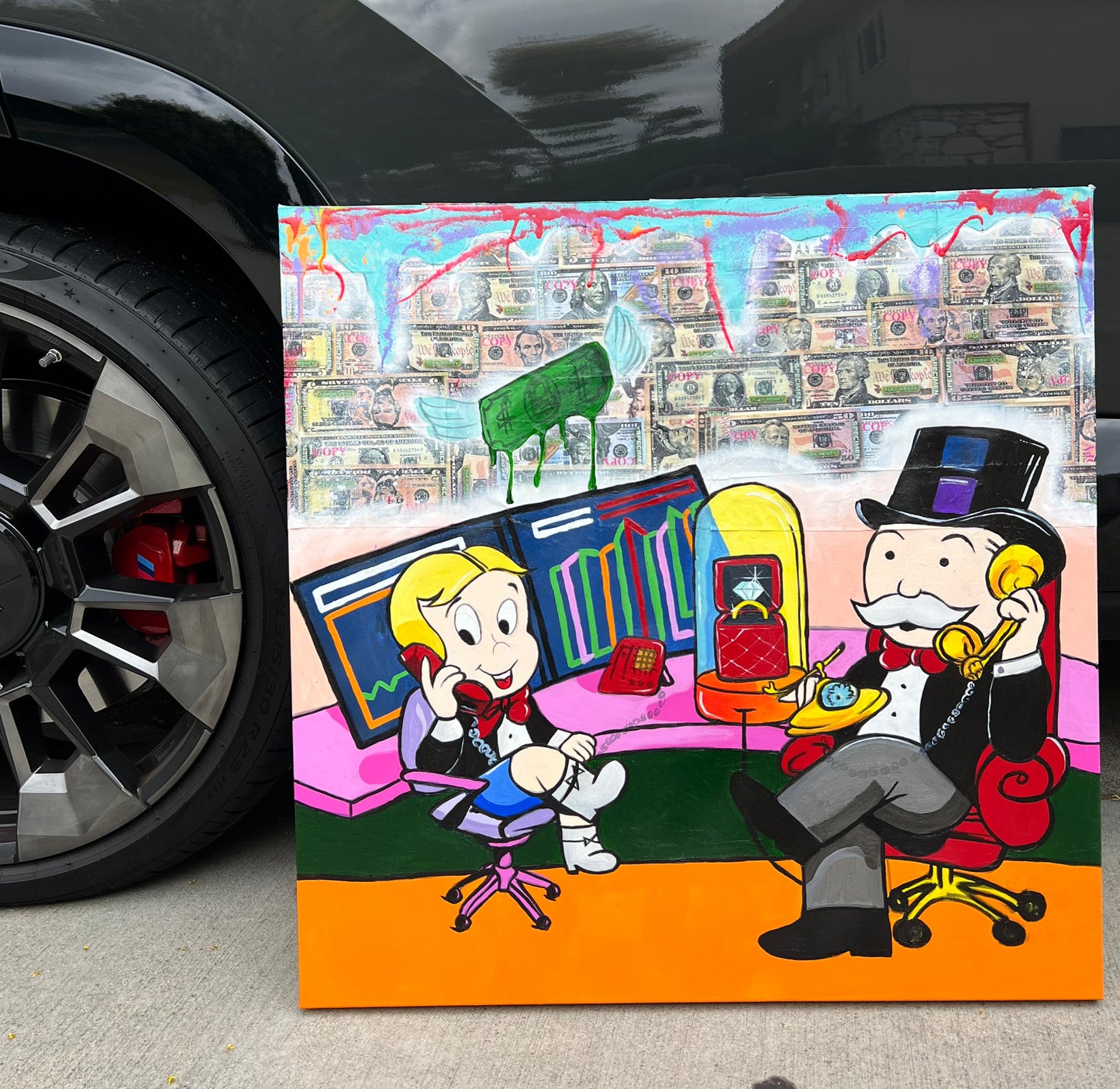 “Money Art” Custom Canvas